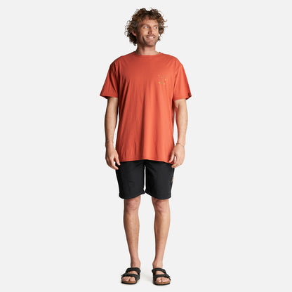 Polera Hombre Atardecer Naranjo Haka Honu