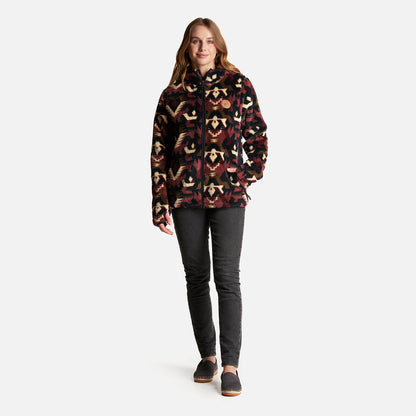 Chaqueta Mujer Calur-Oso Print Burdeo Haka Honu