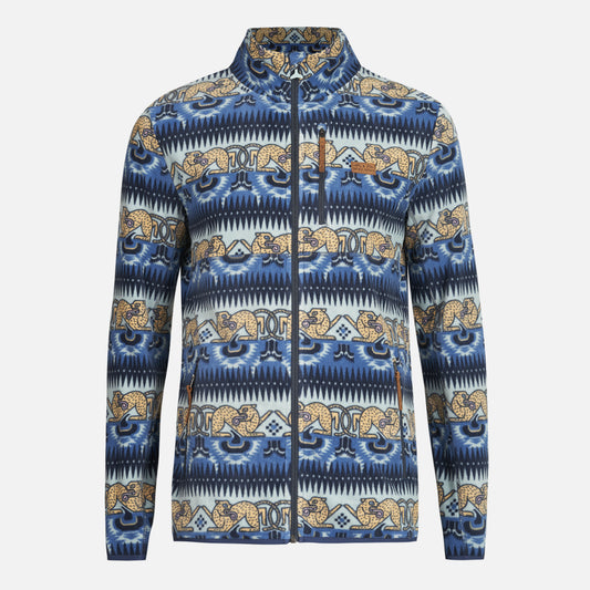 Chaqueta Hombre Tokerau Pro Print Azul Piedra Haka Honu