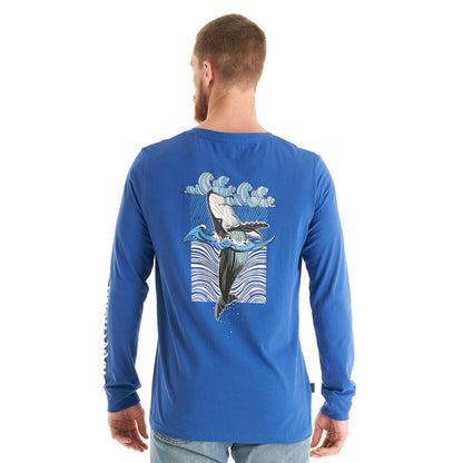 Polera Hombre Norte Sur Azul Haka Honu