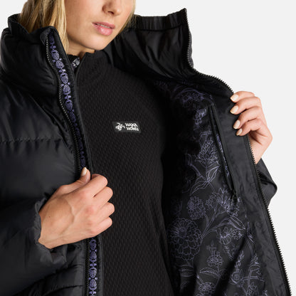 Chaqueta Mujer Queñoa Negro Haka Honu